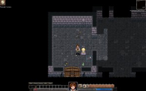 Dungeons of Dredmor beta screenshot of an Octo chasing the player around the dungeon